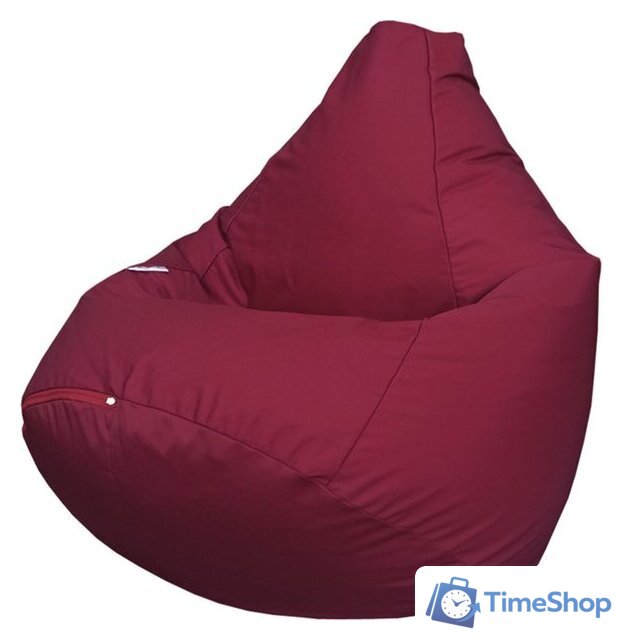 Кресло-мешок Flagman Груша Макси Г2.7-47 (бордовый) - Изображение №1 — Интернет-магазин Time-Shop