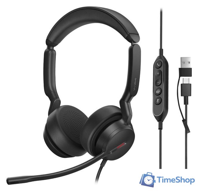 Офисная гарнитура Yealink UH44 Dual UC USB-C/A - Изображение №1 — Интернет-магазин Time-Shop
