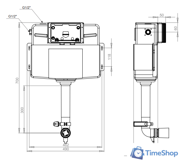 Инсталляция для унитаза Lavinia Boho Relfix 38020010 - Изображение №2 — Интернет-магазин Time-Shop