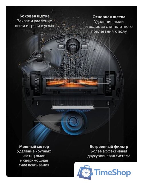 Робот-пылесос Dreame L10 Pro (евровилка, черный) - Изображение №7 — Интернет-магазин Time-Shop