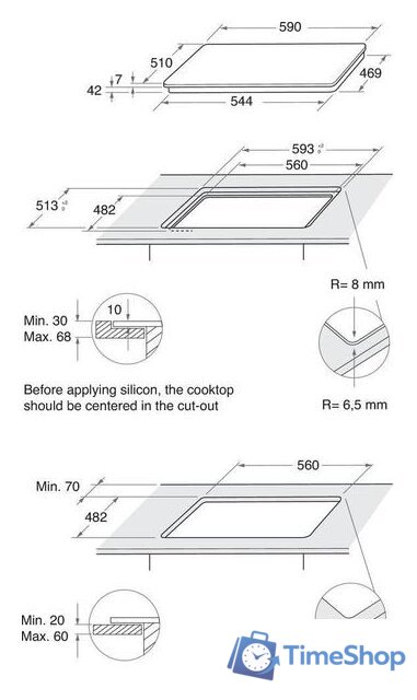 Варочная панель Whirlpool AKT 625 WH - Изображение №2 — Интернет-магазин Time-Shop