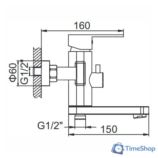 Смеситель Wisent W73216 - Изображение №2 — Интернет-магазин Time-Shop
