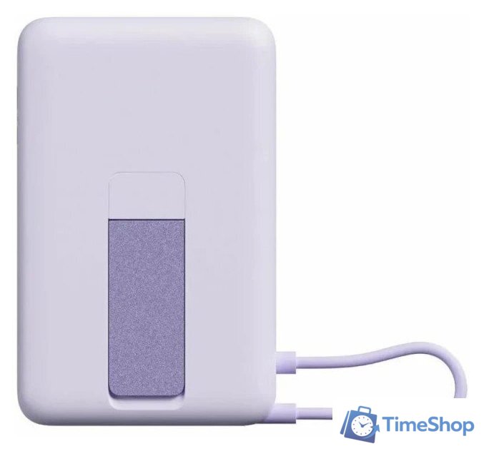 Внешний аккумулятор Xiaomi Magnetic Power Bank with Built-in Stand WPB1007Z 10000mAh (сиреневый, международная версия) - Изображение №2 — Интернет-магазин Time-Shop
