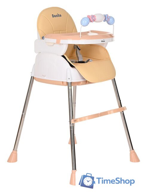 Высокий стульчик Pituso Bonito 3 в 1 (бежевый) - Изображение №1 — Интернет-магазин Time-Shop