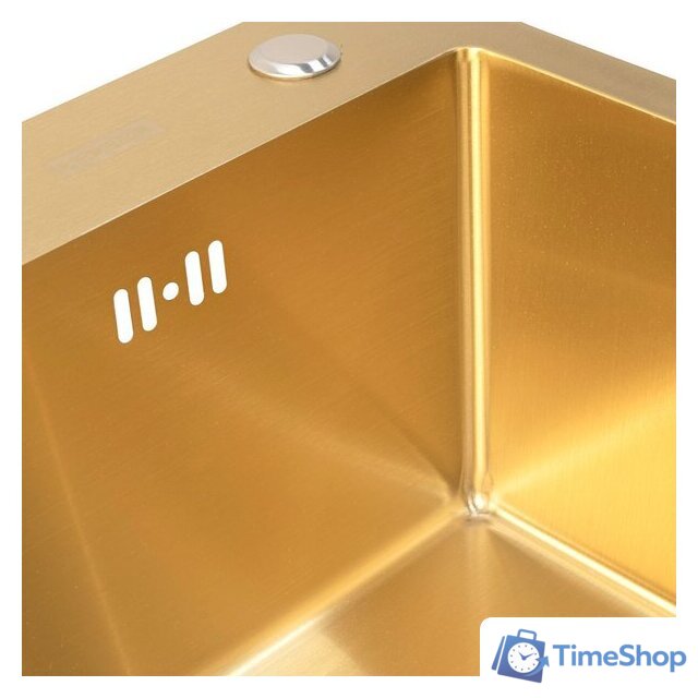 Кухонная мойка ARFEKA Eco AR 500*500 Golden PVD Nano - Изображение №13 — Интернет-магазин Time-Shop