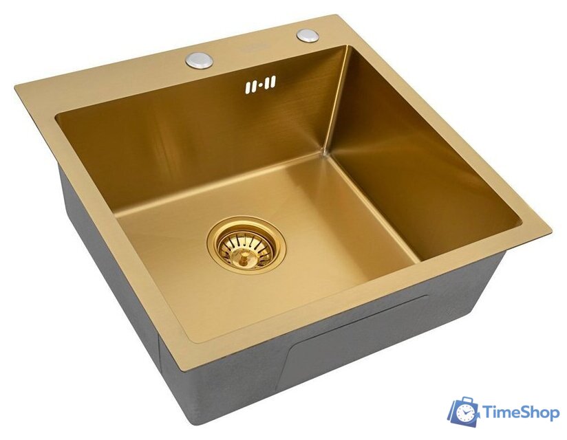 Кухонная мойка ARFEKA Eco AR 500*500 Golden PVD Nano - Изображение №1 — Интернет-магазин Time-Shop