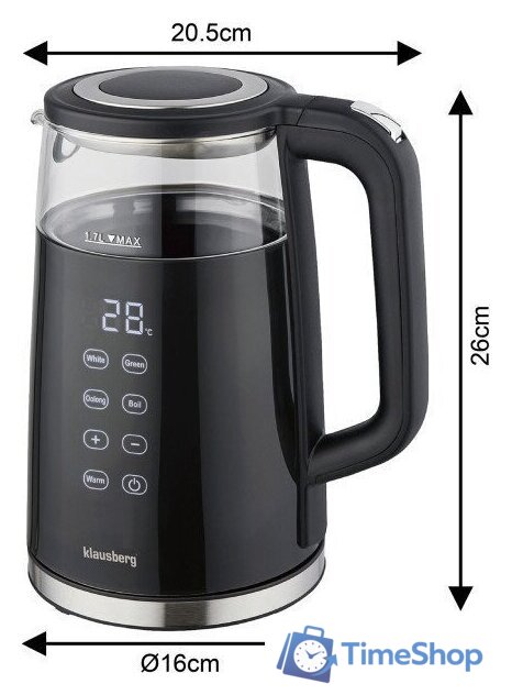 Электрический чайник Klausberg KB-7894 - Изображение №5 — Интернет-магазин Time-Shop