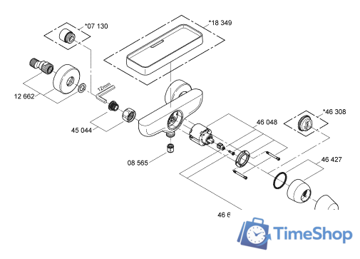 Смеситель Grohe Eurosmart Cosmopolitan 32837000 - Изображение №3 — Интернет-магазин Time-Shop