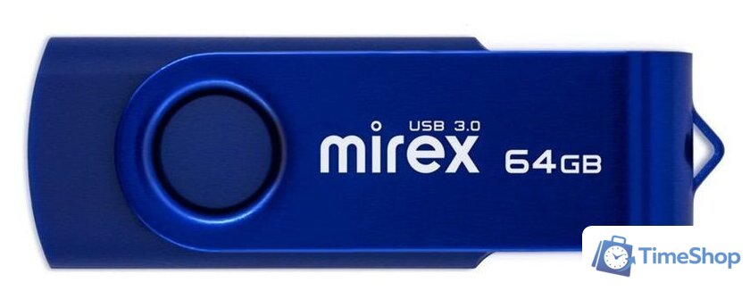 USB Flash Mirex Color Blade Swivel 3.0 64GB 13600-FM3BSL64 - Изображение №2 — Интернет-магазин Time-Shop