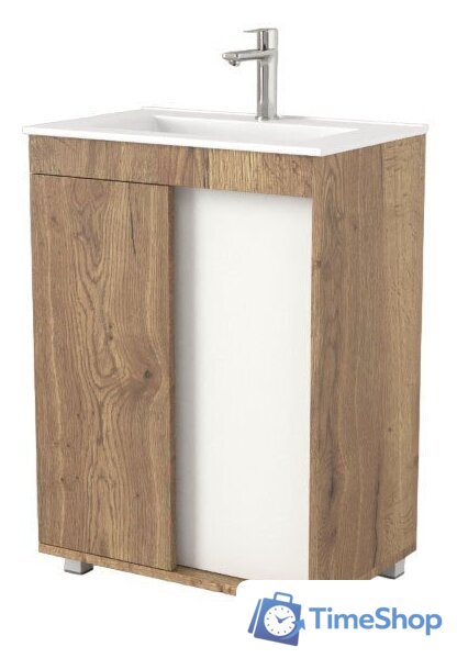  Дабер Тумба под умывальник 013 60 Т13.6.0.21 (дуб галифакс/белый) - Изображение №1 — Интернет-магазин Time-Shop