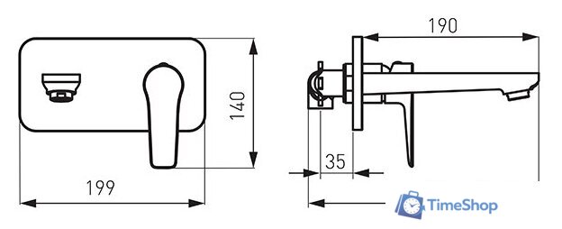 Смеситель Ferro Adore BDR3PA - Изображение №2 — Интернет-магазин Time-Shop
