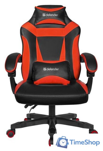 Игровое (геймерское) кресло Defender Master (черный/красный) - Изображение №2 — Интернет-магазин Time-Shop