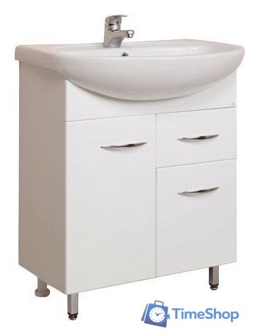  Onika Тумба под умывальник Стелла 65.12 (белый) [106503] - Изображение №1 — Интернет-магазин Time-Shop