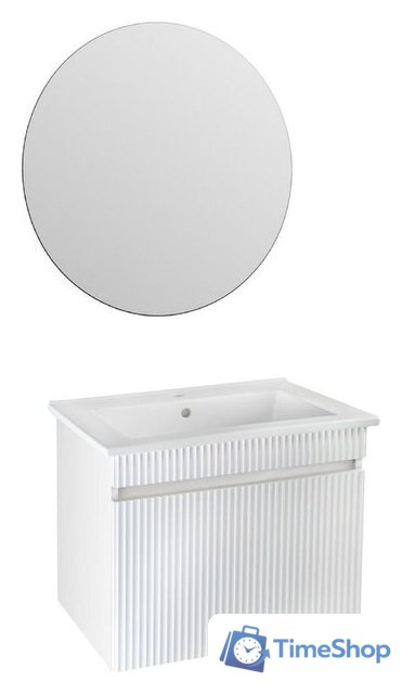  Runo Тумба с умывальником Модена 75 + Оскар 75 (подвесная, белый) - Изображение №10 — Интернет-магазин Time-Shop