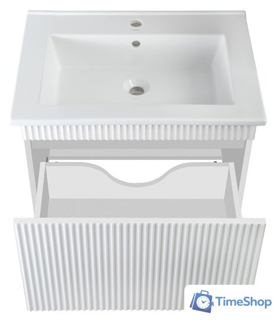  Runo Тумба с умывальником Модена 75 + Оскар 75 (подвесная, белый) - Изображение №9 — Интернет-магазин Time-Shop