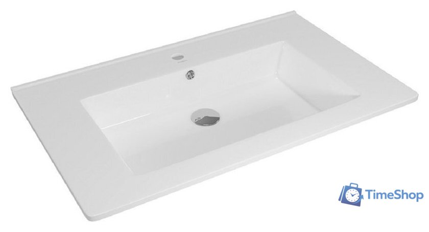  Runo Тумба с умывальником Модена 75 + Оскар 75 (подвесная, белый) - Изображение №2 — Интернет-магазин Time-Shop