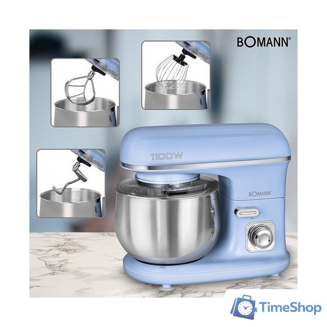 Планетарный миксер Bomann KM 6030 CB (синий) - Изображение №2 — Интернет-магазин Time-Shop