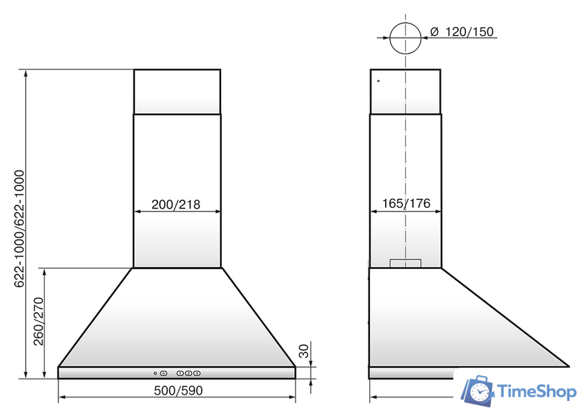 Кухонная вытяжка Elikor Вента 60Н-650-К3Д (нержавеющая сталь) - Изображение №6 — Интернет-магазин Time-Shop