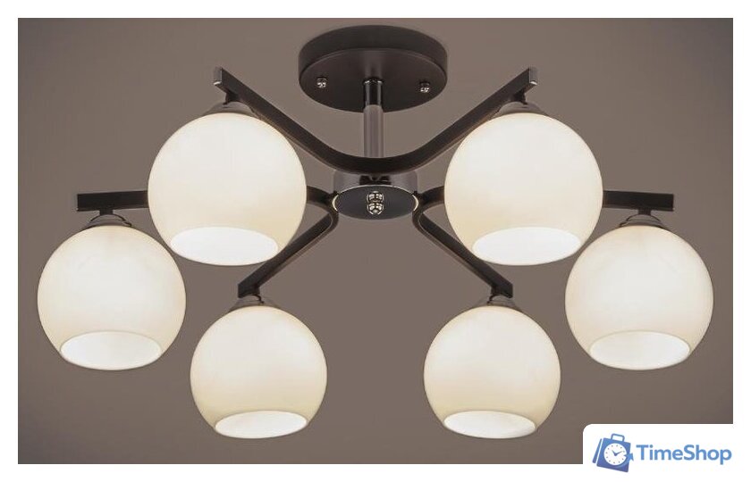 Припотолочная люстра Евросвет 30145/6 (Chrome/Wenge) - Изображение №4 — Интернет-магазин Time-Shop