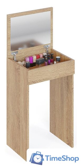 Туалетный столик с зеркалом Сокол Мебель СП-21 (дуб сонома) - Изображение №4 — Интернет-магазин Time-Shop