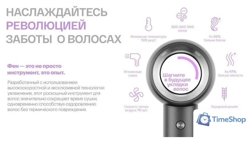 Фен Itel IHD-73 (серый) - Изображение №7 — Интернет-магазин Time-Shop