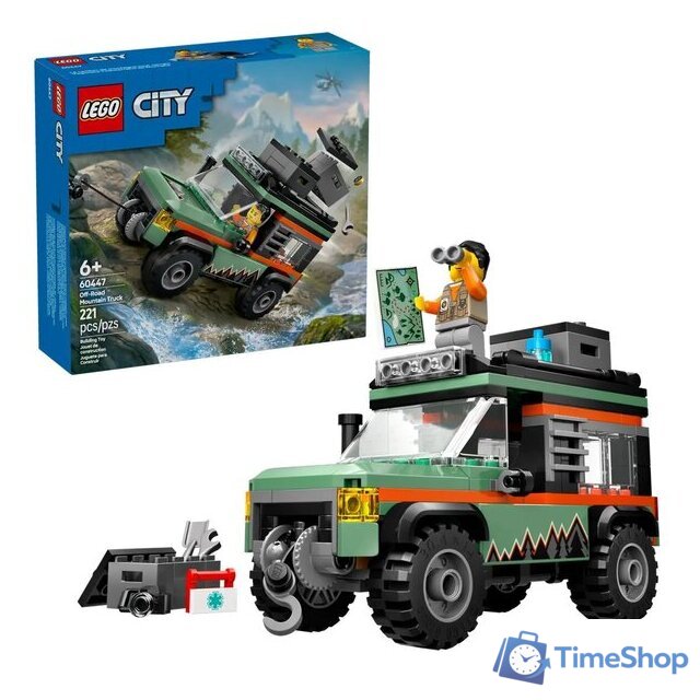 Конструктор LEGO City Горный внедорожник 4x4 60447 - Изображение №3 — Интернет-магазин Time-Shop