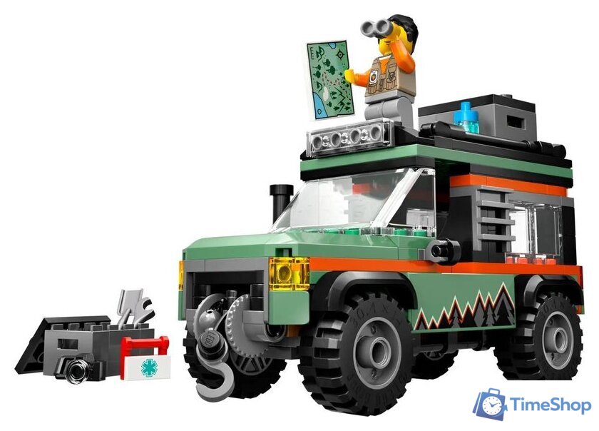 Конструктор LEGO City Горный внедорожник 4x4 60447 - Изображение №4 — Интернет-магазин Time-Shop