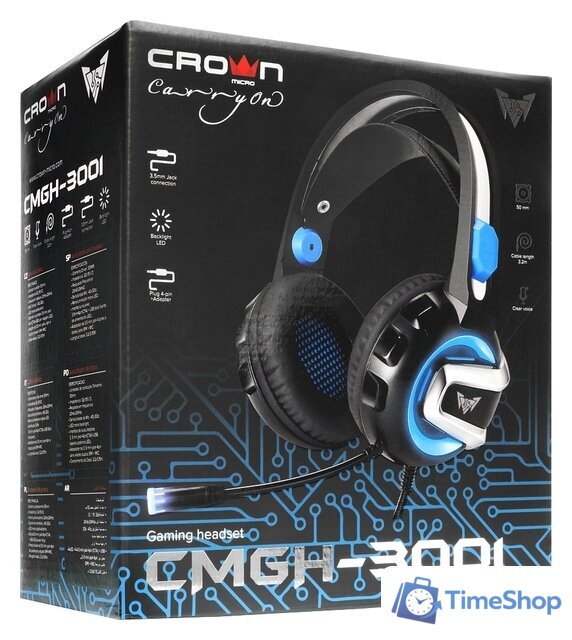 Наушники CrownMicro CMGH-3001 - Изображение №6 — Интернет-магазин Time-Shop