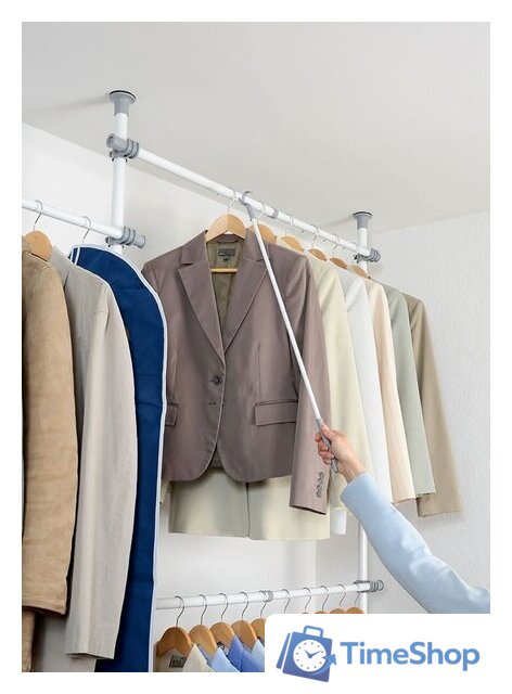 Стойка для одежды Sheffilton SHT-WR22 185710 (белый) - Изображение №8 — Интернет-магазин Time-Shop