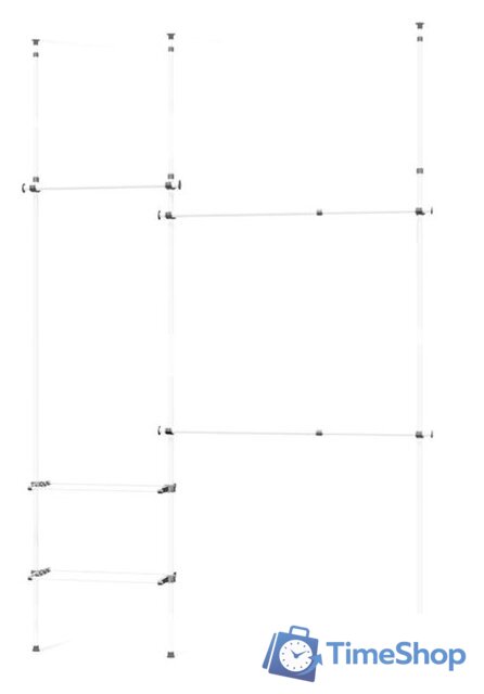 Стойка для одежды Sheffilton SHT-WR22 185710 (белый) - Изображение №2 — Интернет-магазин Time-Shop