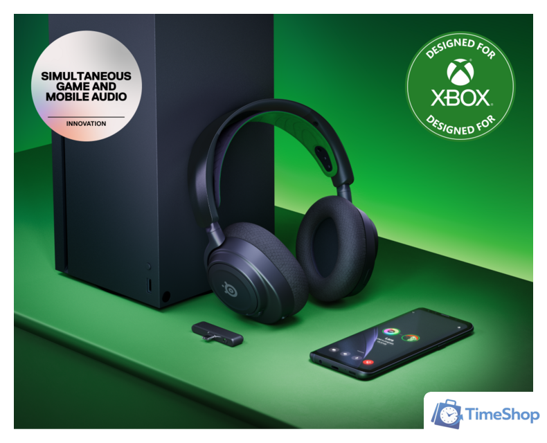 Наушники SteelSeries Arctis Nova 7X Wireless (черный) - Изображение №4 — Интернет-магазин Time-Shop