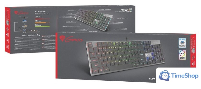 Клавиатура Genesis Thor 420 RGB (нет кириллицы) - Изображение №14 — Интернет-магазин Time-Shop