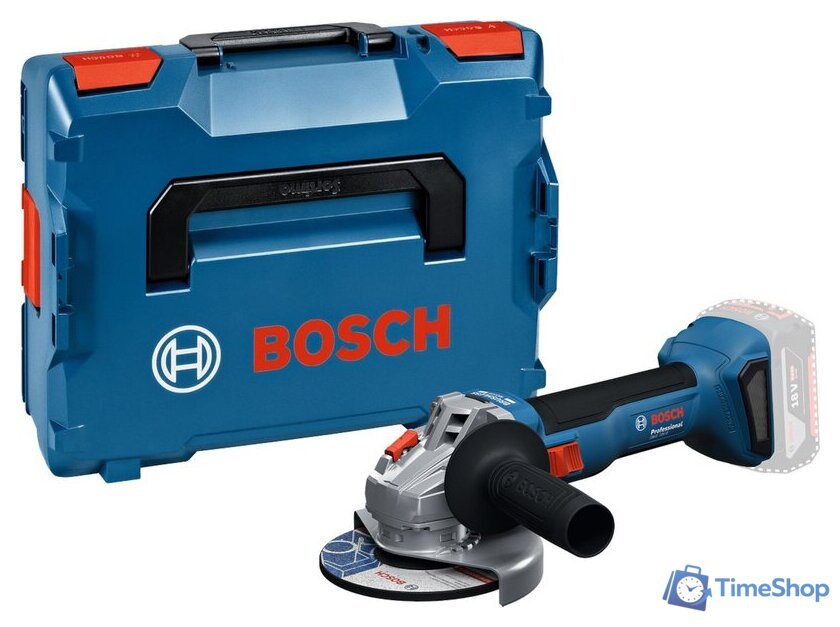 Угловая шлифмашина Bosch GWS 18V-8 Professional 06019N9001 (без АКБ, кейс) - Изображение №1 — Интернет-магазин Time-Shop