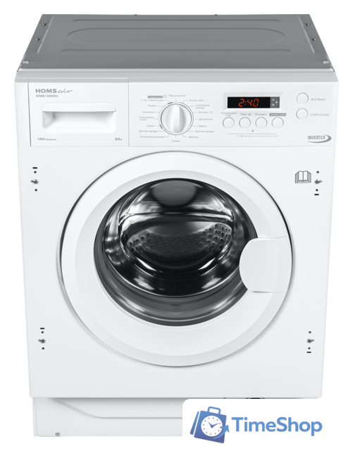 Стирально-сушильная машина HOMSair WMB1486WH - Изображение №4 — Интернет-магазин Time-Shop