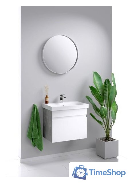  Aqwella Тумба под умывальник Smart 60 SRT0106BS (бетон светлый) - Изображение №3 — Интернет-магазин Time-Shop