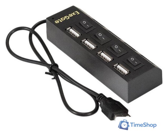 USB-хаб ExeGate DUB-42SW EX293977RUS - Изображение №1 — Интернет-магазин Time-Shop