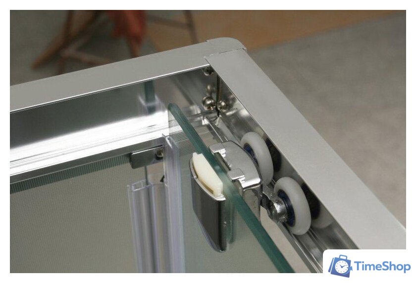 Душевой уголок BelBagno UNIQUE-A-2-85/100-C-Cr (прозрачное стекло) - Изображение №6 — Интернет-магазин Time-Shop