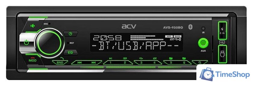 USB-магнитола ACV AVS-930BG - Изображение №1 — Интернет-магазин Time-Shop