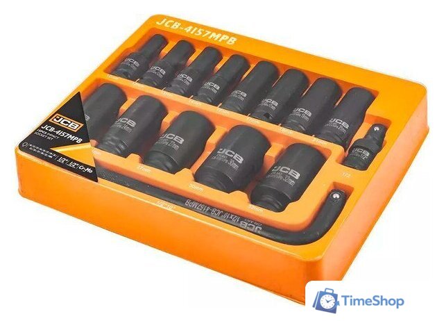 Набор головок слесарных JCB 4157MPB (15 предметов) - Изображение №3 — Интернет-магазин Time-Shop
