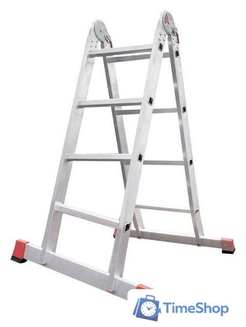 Лестница-трансформер Новая высота NV 331 шарнирная 2x4 ступени - Изображение №1 — Интернет-магазин Time-Shop