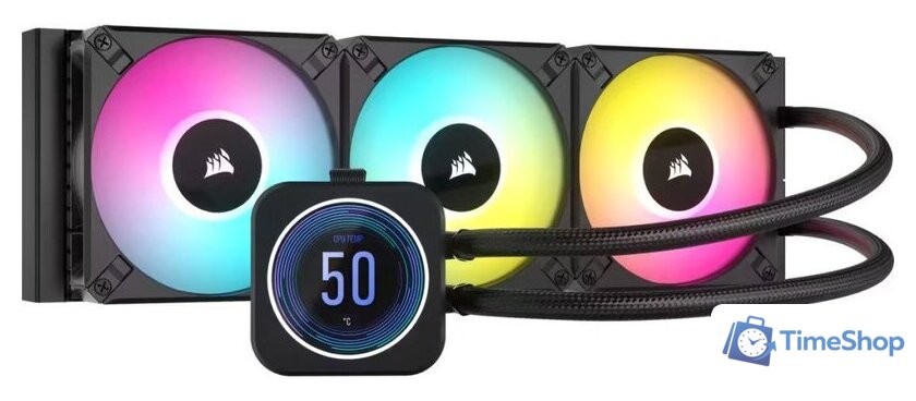 Система жидкостного охлаждения для процессора Corsair iCUE H150i Elite LCD XT CW-9060075-WW - Изображение №1 — Интернет-магазин Time-Shop