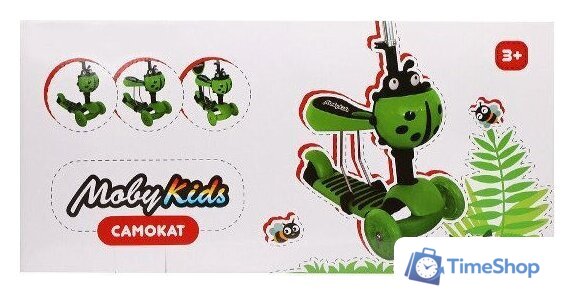 Трехколесный самокат Moby Kids Божья коровка 3 в 1 641274 (зеленый) - Изображение №6 — Интернет-магазин Time-Shop
