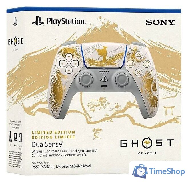 Геймпад Sony DualSense Ghost of Yotei Gold Limited Edition - Изображение №6 — Интернет-магазин Time-Shop