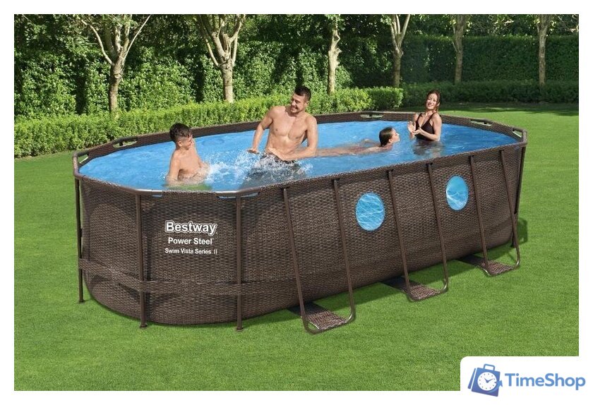 Каркасный бассейн Bestway Power Steel Камень 56716 (549x274x122) - Изображение №7 — Интернет-магазин Time-Shop