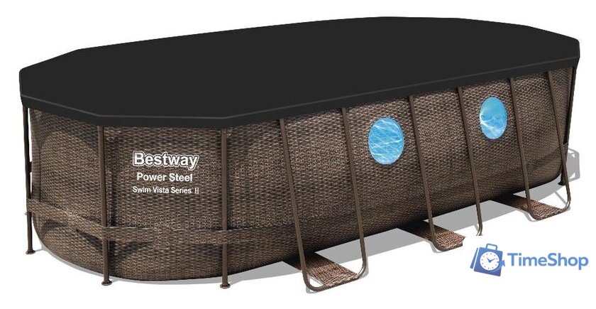 Каркасный бассейн Bestway Power Steel Камень 56716 (549x274x122) - Изображение №3 — Интернет-магазин Time-Shop