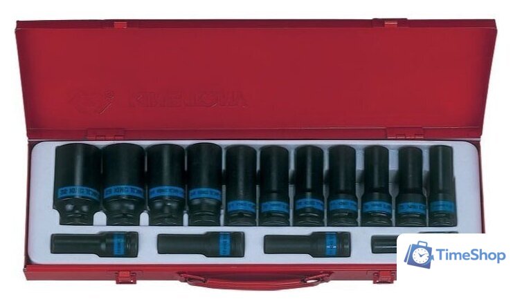 Набор головок слесарных King Tony 4415MP03 (15 предметов) - Изображение №1 — Интернет-магазин Time-Shop
