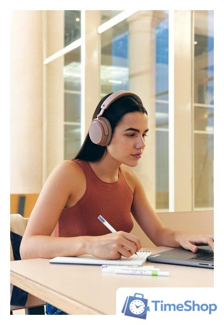 Наушники Sennheiser Accentum Wireless (коричневый/серый) - Изображение №5 — Интернет-магазин Time-Shop