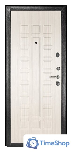Металлическая дверь Guard MG60 МДФ 87х205 правая (черное серебро/белый ясень) - Изображение №3 — Интернет-магазин Time-Shop