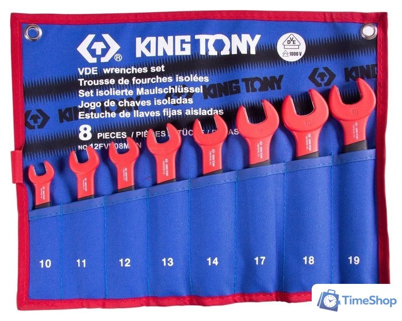 Набор ключей King Tony 12FVE08MRN (8 предметов) - Изображение №1 — Интернет-магазин Time-Shop