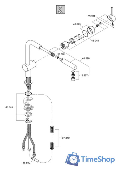 Смеситель Grohe Minta 32168000 - Изображение №3 — Интернет-магазин Time-Shop